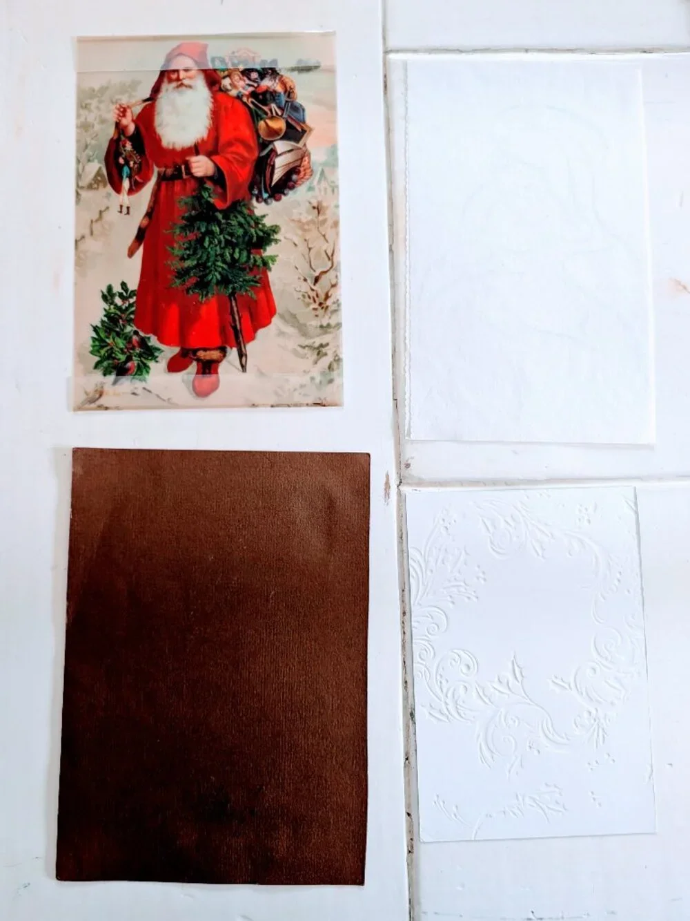 Lot of VTG Christmas Paper Ephemera Stationery Crafting Art Retro Holiday Junk